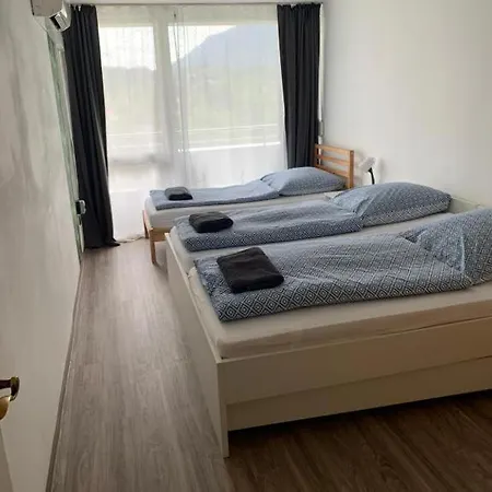 Daire 501, Schlafzimmer, Wohnzimmer, Kueche Und Bad Mit Bergblick